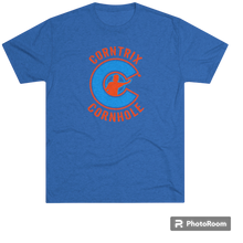 Load image into Gallery viewer, Corntrix Cornhole Unisex Tri-Blend Crew Tee