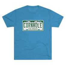 Load image into Gallery viewer, Colorado Cornhole License Plate - Unisex Tri-Blend Crew Tee