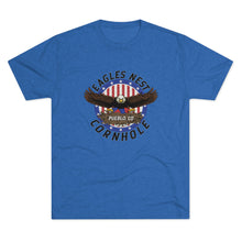 Load image into Gallery viewer, Eagle's Nest Cornhole Men's Tri-Blend Crew Tee