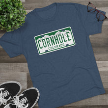 Load image into Gallery viewer, Colorado Cornhole License Plate - Unisex Tri-Blend Crew Tee