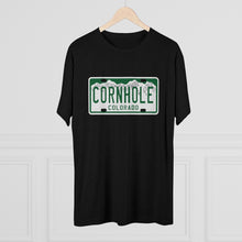 Load image into Gallery viewer, Colorado Cornhole License Plate - Unisex Tri-Blend Crew Tee