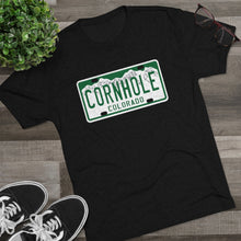 Load image into Gallery viewer, Colorado Cornhole License Plate - Unisex Tri-Blend Crew Tee
