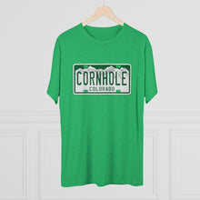 Load image into Gallery viewer, Colorado Cornhole License Plate - Unisex Tri-Blend Crew Tee