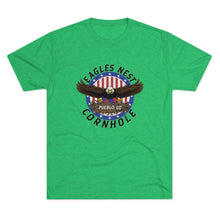 Load image into Gallery viewer, Eagle's Nest Cornhole Men's Tri-Blend Crew Tee