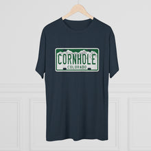 Load image into Gallery viewer, Colorado Cornhole License Plate - Unisex Tri-Blend Crew Tee