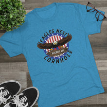 Load image into Gallery viewer, Eagle's Nest Cornhole Men's Tri-Blend Crew Tee