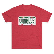 Load image into Gallery viewer, Colorado Cornhole License Plate - Unisex Tri-Blend Crew Tee