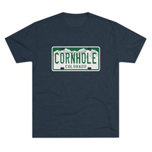 Load image into Gallery viewer, Colorado Cornhole License Plate - Unisex Tri-Blend Crew Tee