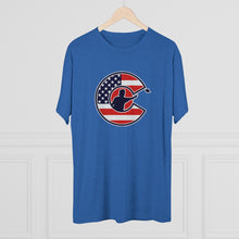 Load image into Gallery viewer, Corntrix USA Stars and Stripes Tri-Blend Crew Tee