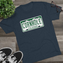 Load image into Gallery viewer, Colorado Cornhole License Plate - Unisex Tri-Blend Crew Tee