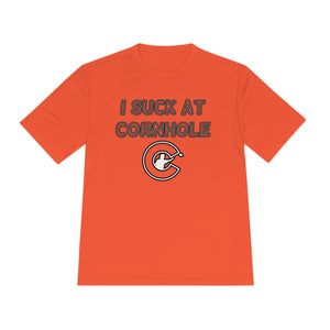 I Suck at Cornhole Dri Fit Moisture Wicking Tee
