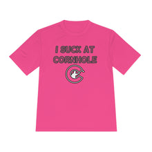 Load image into Gallery viewer, I Suck at Cornhole Dri Fit Moisture Wicking Tee
