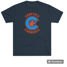 Load image into Gallery viewer, Corntrix Cornhole Unisex Tri-Blend Crew Tee
