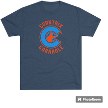 Load image into Gallery viewer, Corntrix Cornhole Unisex Tri-Blend Crew Tee
