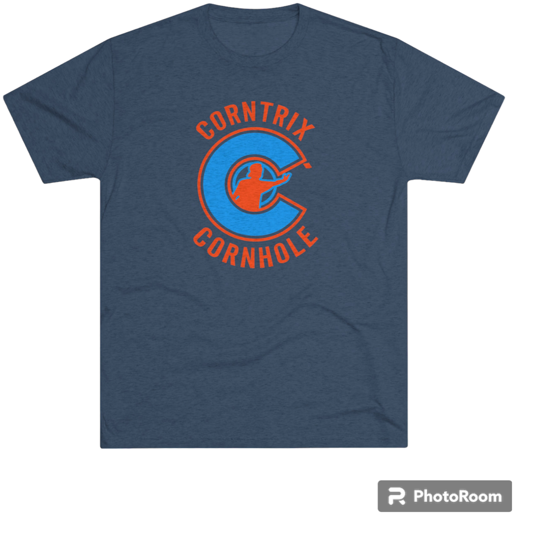 Corntrix Cornhole Unisex Tri-Blend Crew Tee