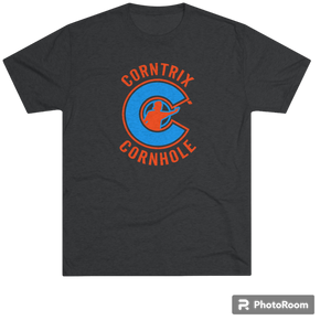 Corntrix Cornhole Unisex Tri-Blend Crew Tee