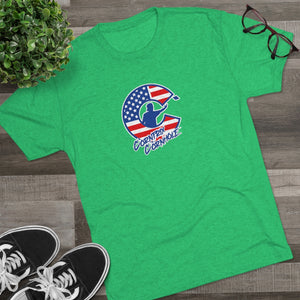 Corntrix Cornhole USA Unisex Tri-Blend Crew Tee