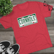 Load image into Gallery viewer, Colorado Cornhole License Plate - Unisex Tri-Blend Crew Tee
