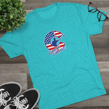 Load image into Gallery viewer, Corntrix Cornhole USA Unisex Tri-Blend Crew Tee
