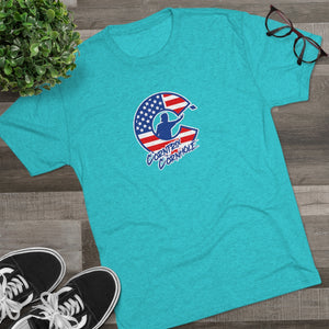 Corntrix Cornhole USA Unisex Tri-Blend Crew Tee