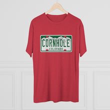 Load image into Gallery viewer, Colorado Cornhole License Plate - Unisex Tri-Blend Crew Tee
