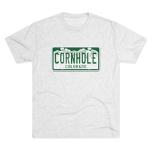 Load image into Gallery viewer, Colorado Cornhole License Plate - Unisex Tri-Blend Crew Tee

