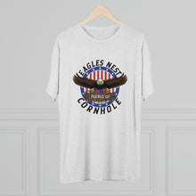 Load image into Gallery viewer, Eagle&#39;s Nest Cornhole Men&#39;s Tri-Blend Crew Tee
