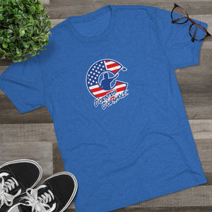 Corntrix Cornhole USA Unisex Tri-Blend Crew Tee