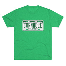 Load image into Gallery viewer, Colorado Cornhole License Plate - Unisex Tri-Blend Crew Tee
