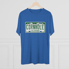 Load image into Gallery viewer, Colorado Cornhole License Plate - Unisex Tri-Blend Crew Tee
