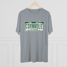Load image into Gallery viewer, Colorado Cornhole License Plate - Unisex Tri-Blend Crew Tee
