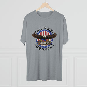 Eagle's Nest Cornhole Men's Tri-Blend Crew Tee