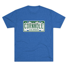 Load image into Gallery viewer, Colorado Cornhole License Plate - Unisex Tri-Blend Crew Tee
