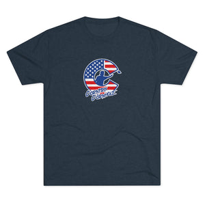 Corntrix Cornhole USA Unisex Tri-Blend Crew Tee