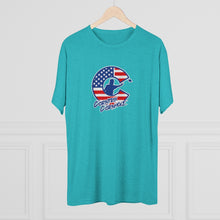 Load image into Gallery viewer, Corntrix Cornhole USA Unisex Tri-Blend Crew Tee
