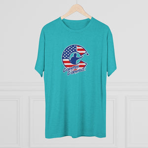 Corntrix Cornhole USA Unisex Tri-Blend Crew Tee