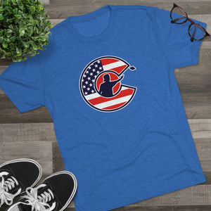 Corntrix USA Stars and Stripes Tri-Blend Crew Tee