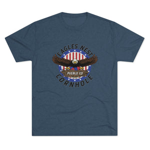 Eagle's Nest Cornhole Men's Tri-Blend Crew Tee