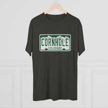 Load image into Gallery viewer, Colorado Cornhole License Plate - Unisex Tri-Blend Crew Tee
