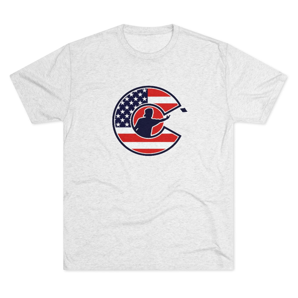 Corntrix USA Stars and Stripes Tri-Blend Crew Tee