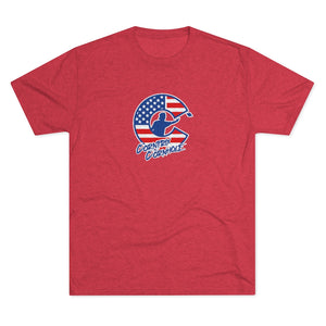 Corntrix Cornhole USA Unisex Tri-Blend Crew Tee