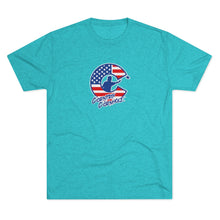 Load image into Gallery viewer, Corntrix Cornhole USA Unisex Tri-Blend Crew Tee
