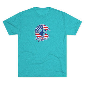 Corntrix Cornhole USA Unisex Tri-Blend Crew Tee