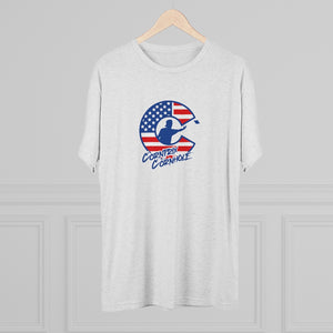 Corntrix Cornhole USA Unisex Tri-Blend Crew Tee