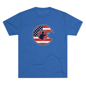 Corntrix USA Stars and Stripes Tri-Blend Crew Tee