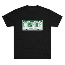 Load image into Gallery viewer, Colorado Cornhole License Plate - Unisex Tri-Blend Crew Tee
