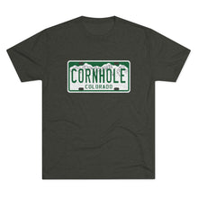 Load image into Gallery viewer, Colorado Cornhole License Plate - Unisex Tri-Blend Crew Tee
