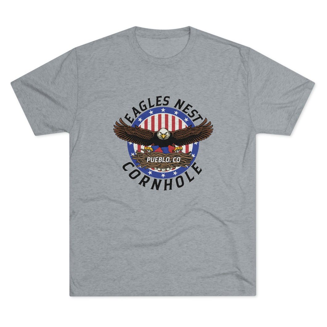 Eagle's Nest Cornhole Men's Tri-Blend Crew Tee