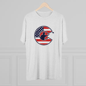 Corntrix USA Stars and Stripes Tri-Blend Crew Tee