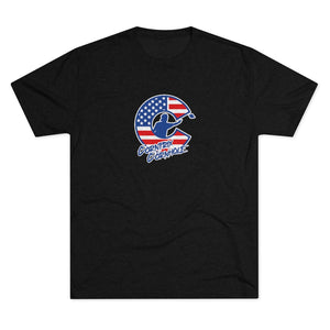 Corntrix Cornhole USA Unisex Tri-Blend Crew Tee